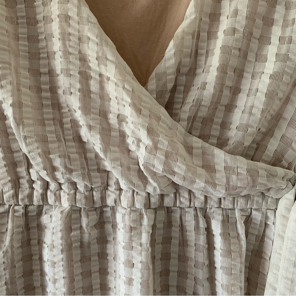 Anthropologie Deletta lace V neck side tie tank - Picture 3 of 11